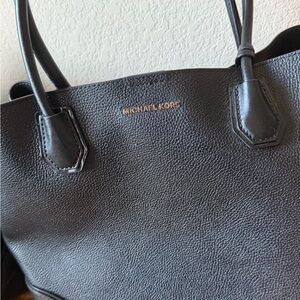 Michael Kors Black Textured Tote